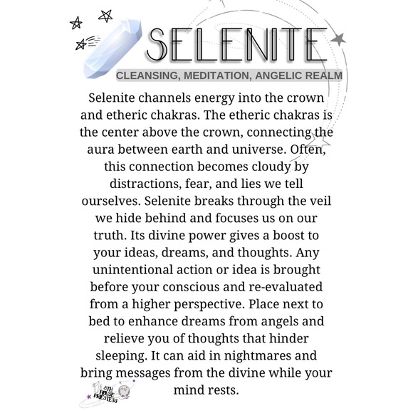 * SOLD * Witchy Hand Selenite Necklace Wire Wrapped - Picture 11 of 13